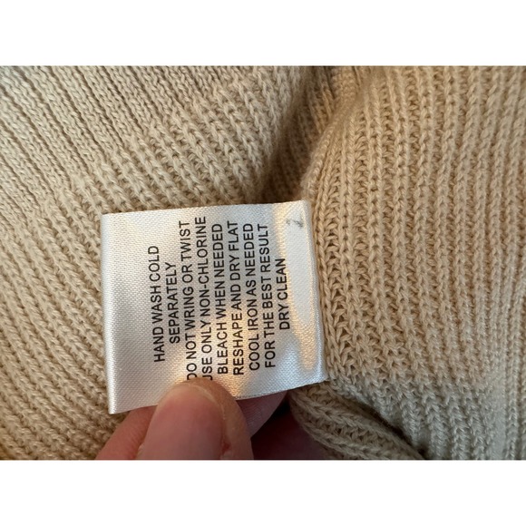 Pink Rose tan sweater, size small - Picture 5 of 5